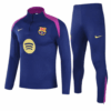Barcelona 1/4 Zip Tracksuit 2025/26 Kids Navy