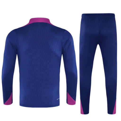 Barcelona 1/4 Zip Tracksuit 2025/26 Kids Navy