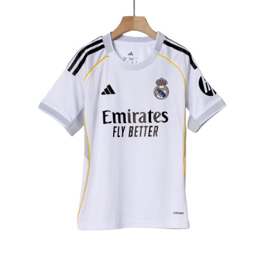 Real Madrid Home Kids Soccer Jerseys Kit 2025/26