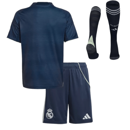 Real Madrid Away Kids Soccer Jerseys Full Kit 2025/26