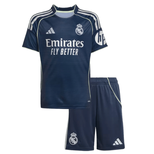 Real Madrid Away Kids Soccer Jerseys Kit 2025/26