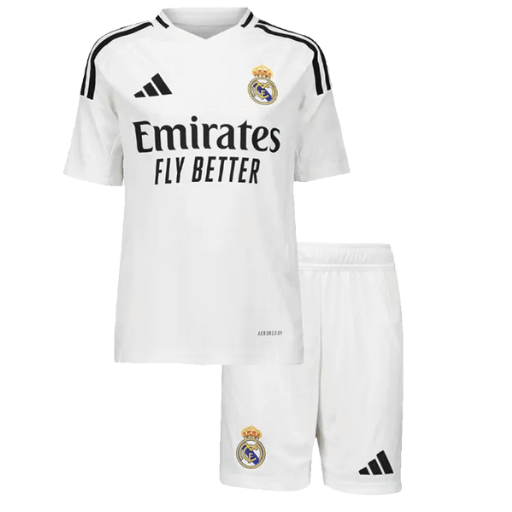 Real Madrid Home Kids Soccer Jerseys Kit 2024/25