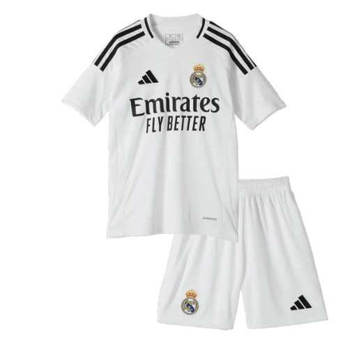 Real Madrid Home Kids Soccer Jerseys Kit 2024/25