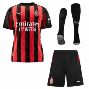 Kit complet de maillots domicile AC Milan 2025/26
