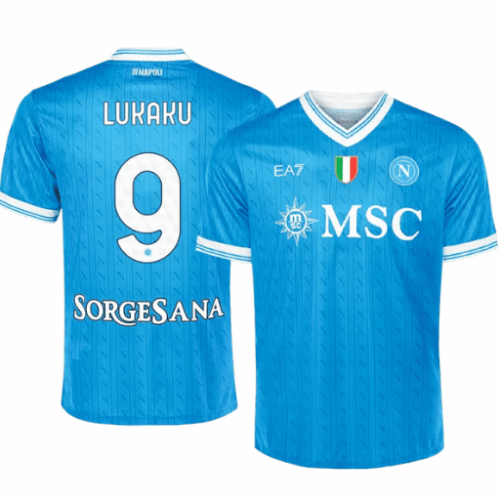 LUKAKU #9 Camiseta de fútbol local Napoli 2025/26 LUKAKU #9 Camiseta de fútbol local Napoli 2025/26