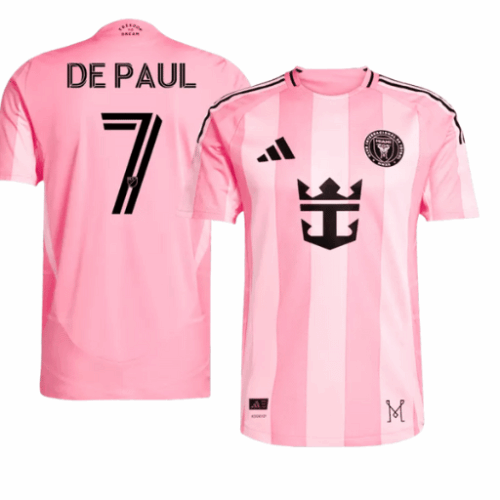 DE PAUL #7 Inter Miami CF Home Authentic Soccer Jersey 2025 DE PAUL #7 Inter Miami CF Home Authentic Soccer Jersey 2025