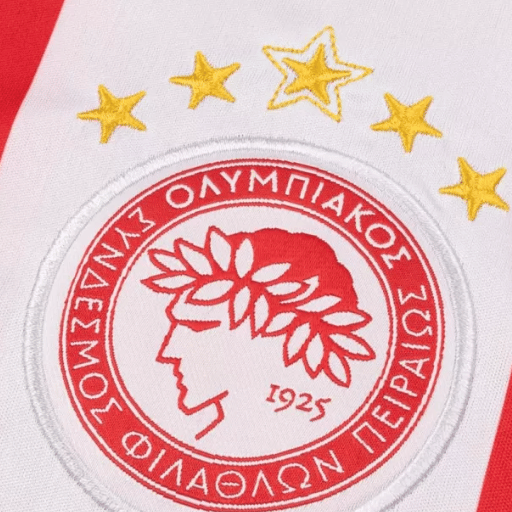 Camiseta de fútbol local del Olympiacos 2025/26