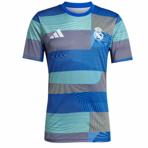 Real Madrid Pre-Match Soccer Jersey 2025/26 Blue Real Madrid Pre-Match Soccer Jersey 2025/26 Blue