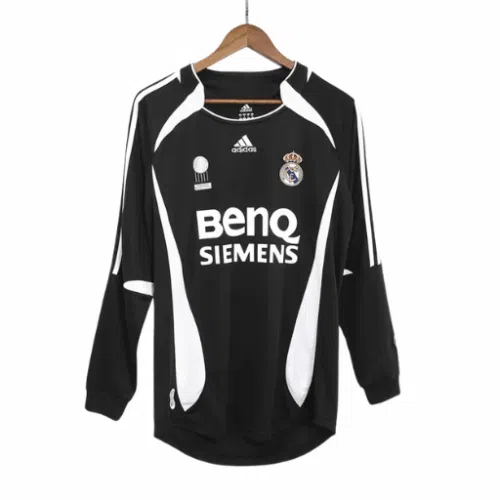 Vintage Soccer Jersey Real Madrid Away Long Sleeve 2006/07