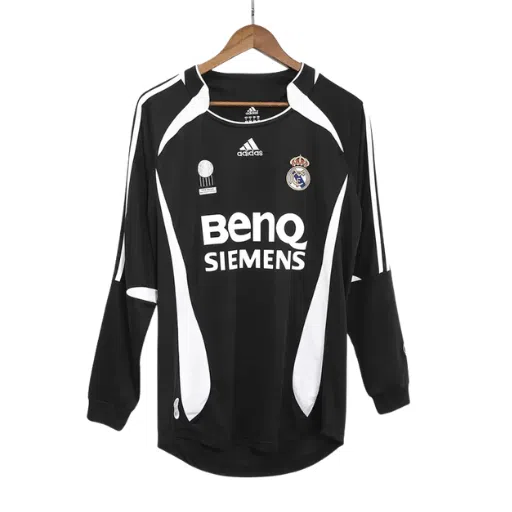Camiseta de fútbol vintage Real Madrid Manga larga visitante 2006/07