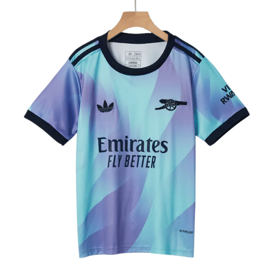 Kit de maillots de football pour enfants Arsenal Third Away 2024/25