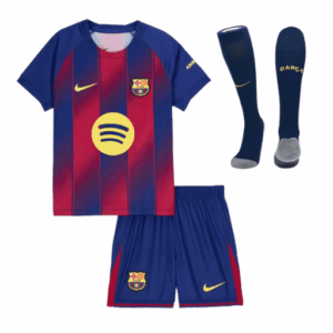 Maillots de football pour enfants Barcelona Home Kit complet 2025/26