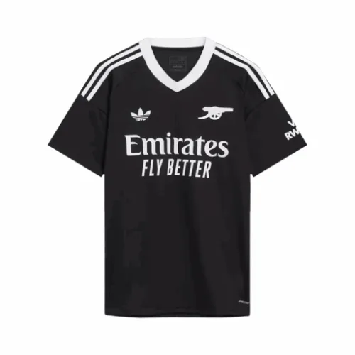 Camiseta de fútbol de portero de tercera equipación visitante del Arsenal 2024/25 negra