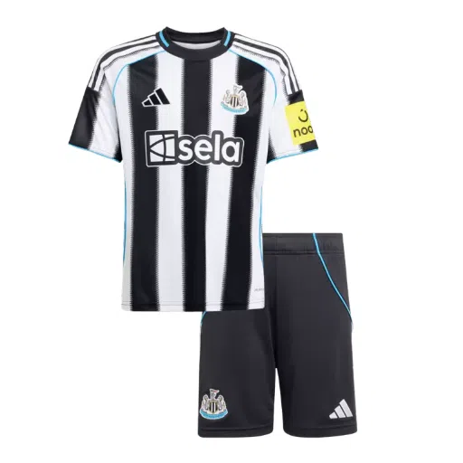 Primera equipación de fútbol infantil del Newcastle United 2025/26