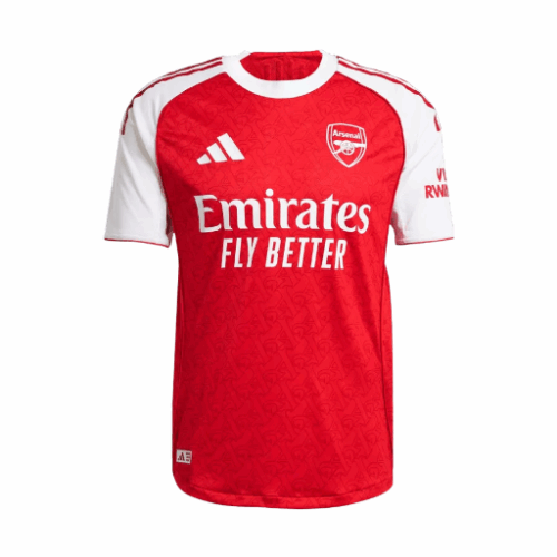 SALIBA #2 Arsenal Home Authentic Soccer Jersey 2025/26