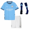 Manchester City Home Kids Soccer Jerseys Full Kit 2024/25