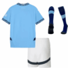 Manchester City Home Kids Soccer Jerseys Full Kit 2024/25