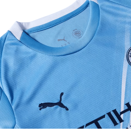 Manchester City Home Kids Soccer Jerseys Kit 2025/26