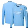 Manchester City Home Long Sleeve Soccer Jersey 2024/25