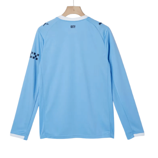 Manchester City Home Long Sleeve Soccer Jersey 2025/26