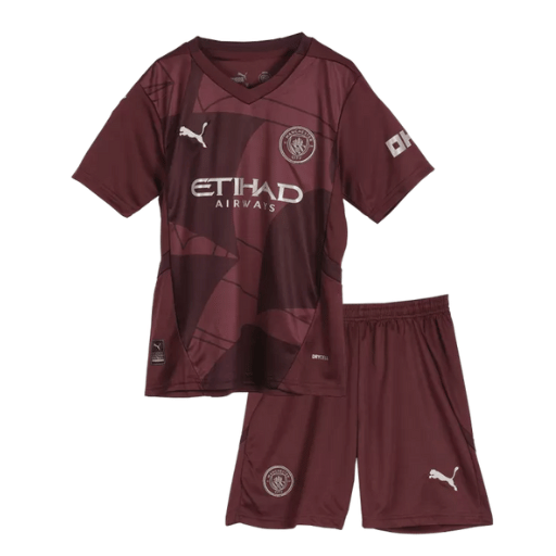 Manchester City Third Away Kids Soccer Jerseys Full Kit 2024/25