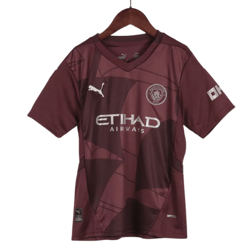 Manchester City Third Away Kids Soccer Jerseys Full Kit 2024/25