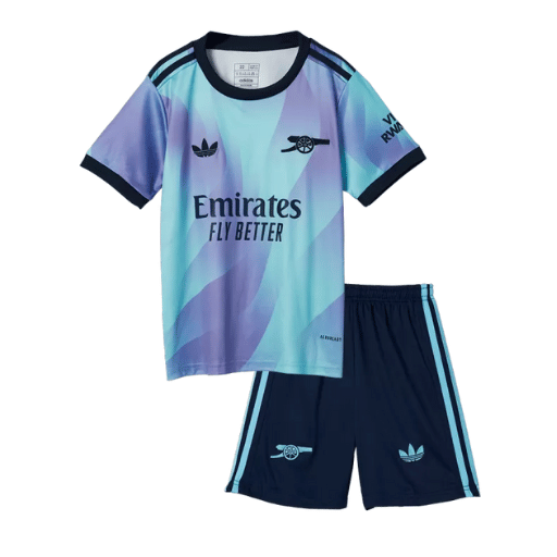 Arsenal Third Away Kids Soccer Jerseys Kit 2024/25