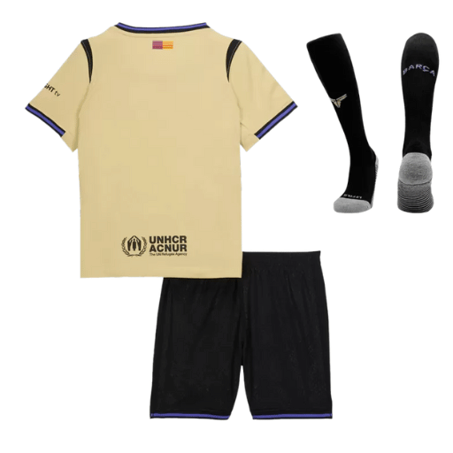 Barcelona Away Kids Soccer Jerseys Full Kit 2025/26