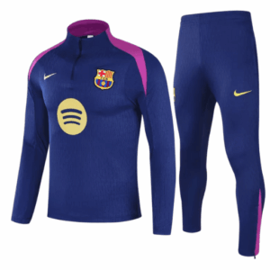 Barcelona 1/4 Zip Tracksuit 2025/26 Navy
