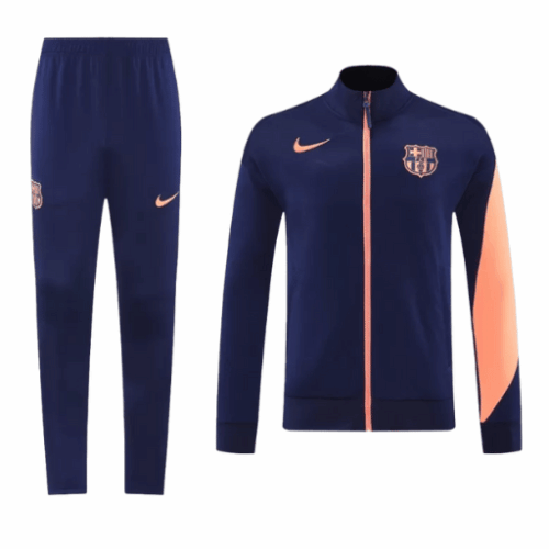 Barcelona Jacket Tracksuit 2025/26 Navy&Orange