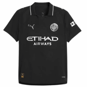 Camiseta negra Erling Haaland Manchester City