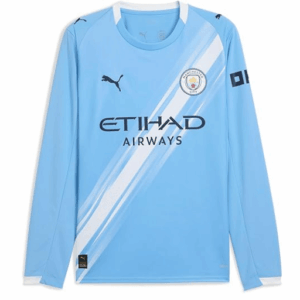 Long Sleeve Kevin De Bruyne Manchester City Jersey