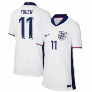 White Phil Foden Jersey Kids