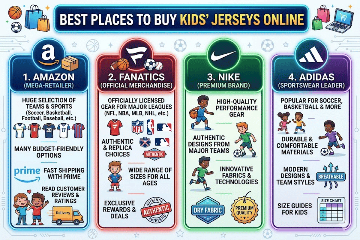 Best Places To Buy Kids' Jerseys Online