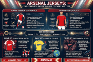 Arsenal Jerseys Complete Buyer's Guide to Every Kit Type
