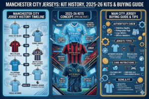 Manchester City Jerseys Kit History, 2025-26 Kits & Buying Guide