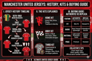 Manchester United Maillots Histoire, Kits & Guide d'achat