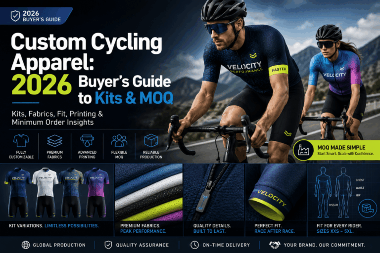 Custom Cycling Apparel: 2026 Buyer's Guide to Kits & MOQ