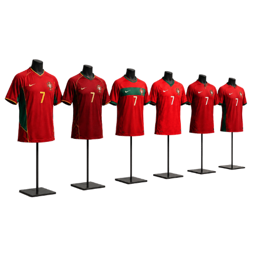 A Timeline of Ronaldo's Portugal Jerseys (2003–2026)