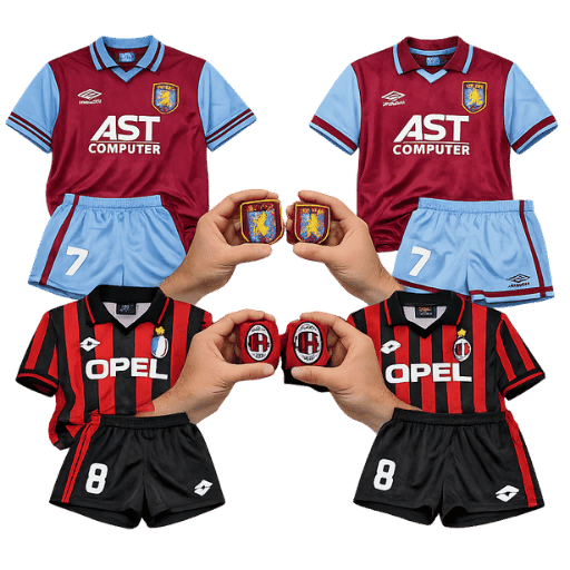L'angle du collectionneur : maillots de football classiques contre réplique du joueur
