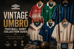 Guide de collection de maillots de football umbro vintage