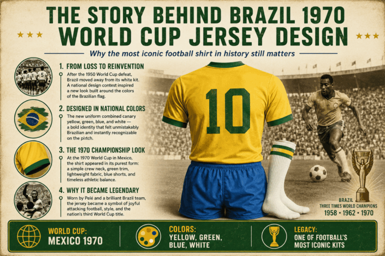 The Story Behind Brazil 1970 World Cup Jersey Design Story