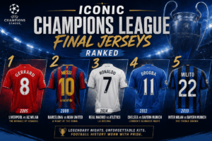 Camisetas icónicas de la final de la Liga de Campeones clasificadas