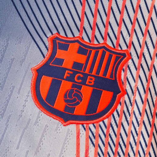 Barcelona 1 4 Zip Tracksuit 2025 26 Black Orange Detail-2