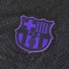 Barcelona 1 4 Zip Tracksuit 2025 26 Kids Black Collar-1