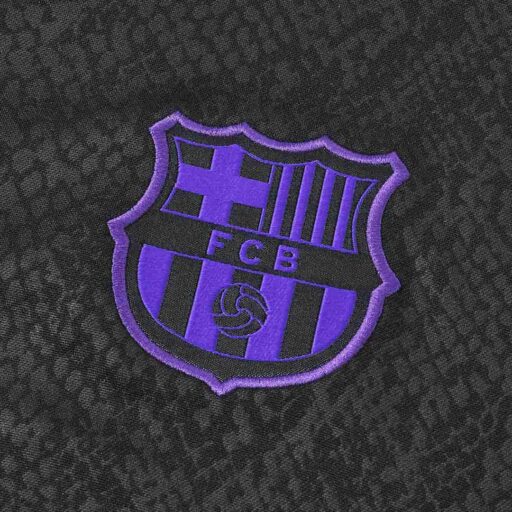 Barcelona 1 4 Zip Tracksuit 2025 26 Enfants Col Noir