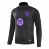 Barcelona 1 4 Zip Tracksuit 2025 26 Kids Black Left-Side