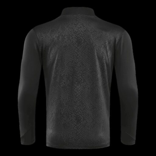 Barcelona 1 4 Zip Tracksuit 2025 26 Enfants Noir Côté Droit