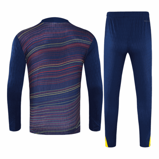 Barcelona 1 4 Zip Tracksuit 2025 26 Kids Colorful Back