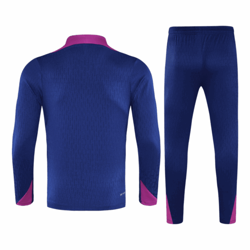 Barcelona 1 4 Zip Tracksuit 2025 26 Navy Back